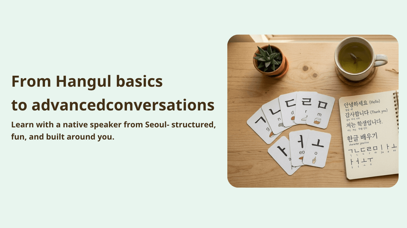 Korean flashcards and study materials – Hangul basics to advanced conversations